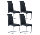 Lot De 4 Chaises Mia Noires Pour Salle à Manger