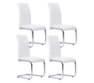 Lot De 4 Chaises Mia Blanches Pour Salle à Manger