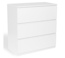 Commode 3 Tiroirs Tomi 78 Cm Bois Blanc