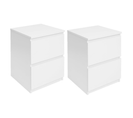 Lot De 2 Tables De Chevet Tomi Bois Blanc