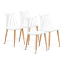 Lot De 4 Chaises Lily Blanches Pour Salle à Manger