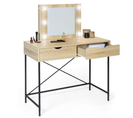 Coiffeuse Louisa Design Industriel Avec Miroir LED