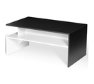 Table Basse Rectangulaire Gabi Blanche Et Noire Multirangements