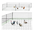 Kit Clôture Filet à Poules 12 M Avec Porte 6 Piquets Double Pointe