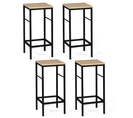 Lot De 4 Tabourets De Bar Detroit Design Industriel