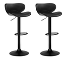 Lot De 2 Tabourets De Bar Sam Noirs Vintage