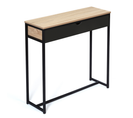 Console 1 Tiroir Noir Boston Design Industriel