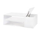 Table Basse Bar Contemporaine Izia Avec Coffre Blanc