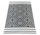 Tapis Extérieur Zia Gris Et Blanc 160 X 240 Cm