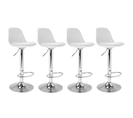 Lot De 4 Tabourets De Bar Karl Design Blanc