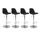 Lot De 4 Tabourets De Bar Karl Design Noir