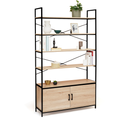 Etagère XL 5 Niveaux Avec Placard Detroit Design Industriel 170 Cm