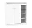 Armoire Meuble À Chaussures 2 Portes - Blanc