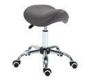 Tabouret De Massage Tabouret Selle Ergonomique Gris Chromé