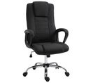 Fauteuil De Bureau Manager Ergonomique Grand Confort Hauteur Réglable Pivotant 360° Lin