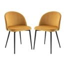 Lot De 2 Chaises De Visiteur Design Scandinave Velours