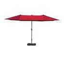 Parasol De Jardin XXL Pied Contrepoids Inclus Acier Polyester Haute Densité