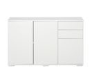 Commode Buffet 2 Tiroirs 3 Portes 117 X 36 X 74 Cm