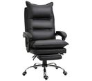 Fauteuil De Bureau Direction Avec Repose-pied Pu Noir