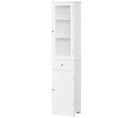 Meuble Colonne De Salle De Bain Multi-rangement Blanc