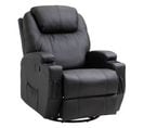 Fauteuil Luxe De Relaxation Et Massage Réglable Noir