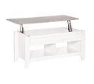 Table Basse Rectangulaire Relevable 2 Niches