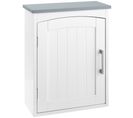 Armoire Haute Murale De Salle De Bain Ou Wc Blanc Gris