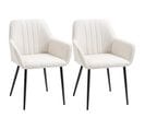 Lot De 2 Chaises De Visiteur Style Scandinave Lin