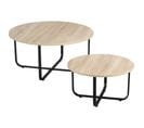 Lot De 2 Tables Basses Gigognes Design Industriel