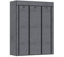 Armoire Penderie Multi-rangement - 8 Étagères, 2 Barres - Non Tissé