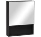 Armoire Murale Salle De Bain Miroir Acier Inox. Noir