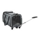 Sac De Transport Pour Animaux 4 En 1 4 Roulettes Amovibles Gris