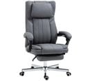 Fauteuil De Bureau Manager Inclinable Avec Repose-pied Gris