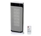 Chauffage Électrique Colonne 1000-2000 W Écran LED Plastique Blanc Noir