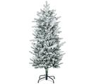 Sapin De Noël Artificiel Imitation Nordmann Enneigé H.135 Cm