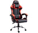 Fauteuil De Bureau Gamer Inclinable Coussins Tétière Lombaires Revêtement Pu