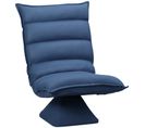 Fauteuil Relax Pivotant Inclinable Tissu Velours Microfibre