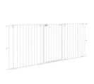 Barrière De Sécurité Pliable Pour Chien - 3 Panneaux, Porte - Blanc