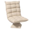 Fauteuil Relax Pivotant Inclinable Tissu Velours Microfibre