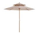 Parasol En Bois Peuplier Droit 2 Toits