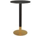 Table De Bar Ronde Table Mange-debout Style Contemporain Noir