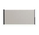 Store Latéral Brise-vue Paravent Rétractable Dim. 3l X 1,40h M Gris