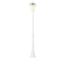 Luminaire Solaire Extérieur - Lampadaire De Jardin LED - Alu Blanc