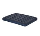 Matelas Gonflable Double Avec Gonfleur Manuel Surface Floquée Bleu