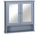 Armoire Murale Double Porte Miroir Mdf