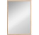 Miroir Mural Rectangulaire Dim. 50l X 70h Cm Cadre Mdf Aspect Bois Clair