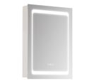 Armoire Murale Salle De Bain Miroir Lumineux LED 2 En 1 Acier Inox.