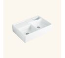 Evier Timbre D´office Céramique Blanc Villeroy et Boch Tradition 2 Bacs 1/2