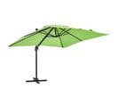 Parasol Déporté Rotatif 3 X 3m En Aluminium Vert