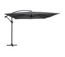 Parasol Déporté 3x3m Aluminium Gris Anthracite